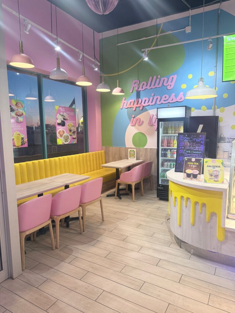 Resale Roll Me Up Ice Cream & Desserts sitting area